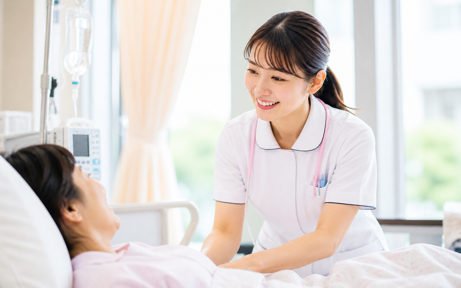患者さんに寄り添う看護師